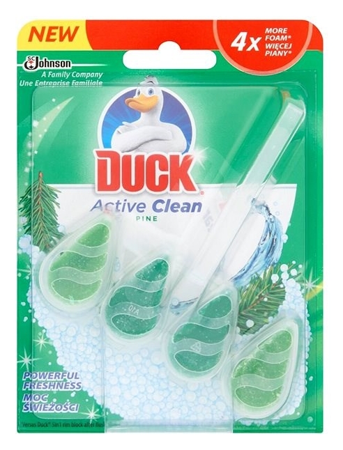Toilet Duck Active Clean WC-�bl�t� r�d 38,6g Pine
